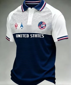 USA Soccer 2026 World Cup Polo Shirt Game Day Apparel Best Gifts Soccer For Husband