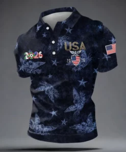 USA Soccer 2026 World Cup Polo Shirt Game Day Shirt Merch Soccer Fan Gifts