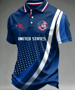 USA Soccer 2026 World Cup Polo Shirt Men's Game Day Shirt Gifts For Soccer Supporter