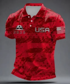 USA Football 2026 World Cup Polo Shirt Game Day Shirt Thoughtful Gift For Sports Lovers