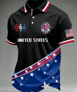 USA Soccer 2026 World Cup Polo Shirt Mens Game Day Clothing Gift For Football Lovers
