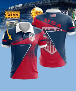 Custom USA National Team Polo Shirt FIFA World Cup 2026 Apparel Unique Gift For Him