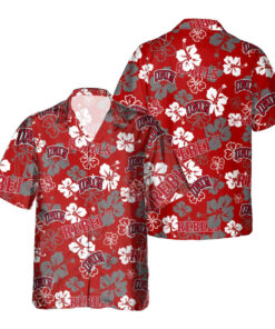 UNLV Rebels Hibiscus Bloom Hawaiian Shirt