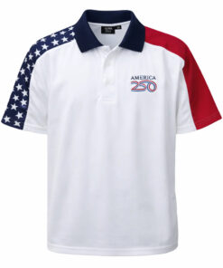 America 250th Anniversary Patriotic Polo Shirt