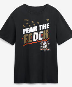 Anaheim Ducks Black 2026 Stanley Cup Playoffs Hometown Slogan Fear The Flock T-Shirt