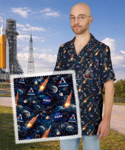 Artemis 2 Space Mission Hawaiian Shirt