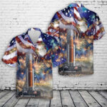 Artemis II Moon Rocket 4th Of July Hawaiian Shirt