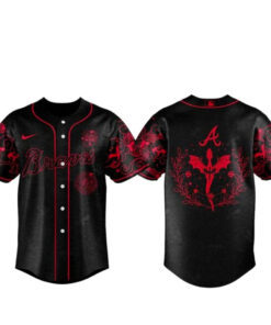 Atlanta Braves Fourth Wings Night 2026 Reds Baseball Jersey
