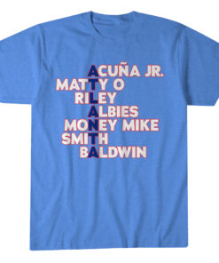 Atlanta Braves Names 2026 T-Shirt