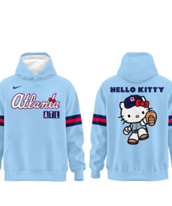 Atlanta Braves x Hello Kitty City Connect 2026 Powder Blue Hoodie