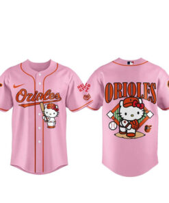 Baltimore Orioles Hello Kitty 2026 Kawaii Night Pink Baseball Jersey