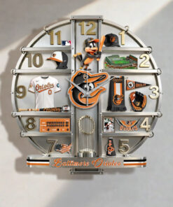 Baltimore Orioles Home Decorative 3D Wall Clock