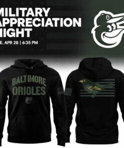 Baltimore Orioles Military Appreciation 2026 Night Camo Hoodie