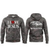 Baltimore Ravens 2026 I Love Jesus Forest Camo Hoodie 3 Baltimore Ravens 2026 I Love Jesus Forest Camo Hoodie