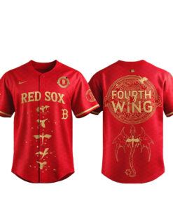 Bos Red Sox X Fourth Wing Book Series Night 2026 Baseball Jersey