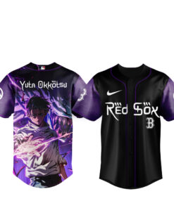 Boston Red Sox x Jujutsu Kaisen Night 2026 Yuta Okkotsu Baseball Jersey Version 2