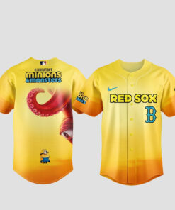 Boston Red Sox x Minions and Monsters 2026 Baseball Jersey