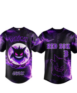 Boston Red Sox x Pokemon Gengar 2026 Baseball Jersey