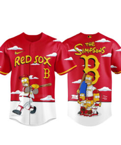 Boston Red Sox x The Simpsons 2026 Major Gameday Baseball Jersey