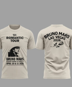 Bruno Mars The Romantic Tour Las Vegas 2026 Shirt