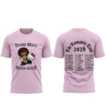Bruno Mars x Hello Kitty 2026 The Romantic Tour Pop-Up Schedule Shirt