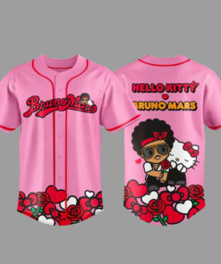 Bruno Mars x Hello Kitty The Romantic Tour Baseball Jersey 2026