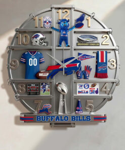 Buffalo Bills Home Decorative 3D Wall Clock