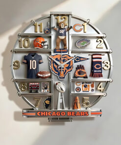 Chicago Bears Football Home Decorative 3D Wall Clock