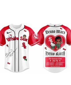 Chicago White Sox Bruno Mars x Hello Kitty 2026 The Romantic Tour Baseball Jersey