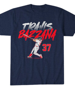 Cleveland Guardians Travis Bazzana Slugger Swing Number T-Shirt