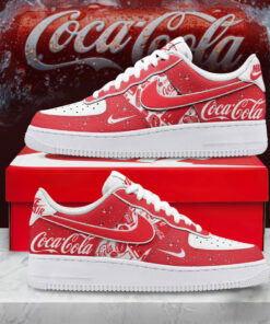 Cocacola Drinking Graphic Air Force 1 Shoes Sneakers