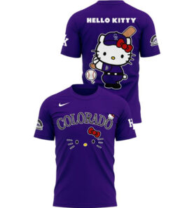 Colorado Rockies 2026 Hello Kitty x City Connect Purple Night 2026 Shirt