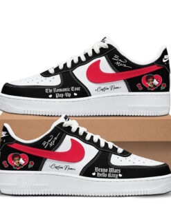 Custom Name Bruno Mars x Hello Kitty 2026 The Romantic Tour Pop-Up Air Force 1 Shoes Sneakers Version 4