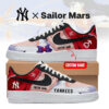 Custom Name New York Yankees x Sailor Mars 2026 Air Force 1 Shoes Sneakers 2 Custom Name New York Yankees x Sailor Mars 2026 Air Force 1 Shoes Sneakers