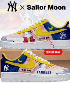 Custom Name New York Yankees x Sailor Moon 2026 Air Force 1 Shoes Sneakers