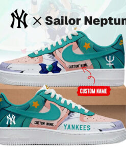 Custom Name New York Yankees x Sailor Neptune 2026 Air Force 1 Shoes Sneakers