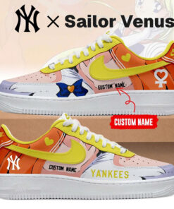 Custom Name New York Yankees x Sailor Venus 2026 Air Force 1 Shoes Sneakers