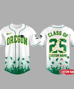 Custom Name Oregon Ducks Class Off 2026 Baseball Jersey