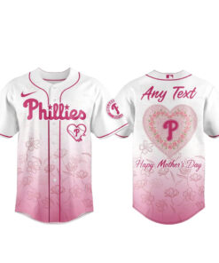 Custom Name Philadelphia Phillies Happy Mother Day 2026 Baseball Jersey Version 2