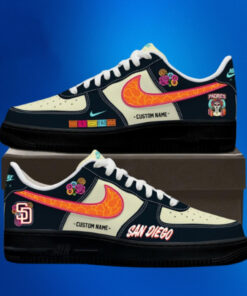 Custom Name San Diego Padres City Connect 2026 Air Force 1 Shoes Sneakers