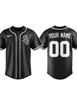 Custom Name and Number Chicago White Sox Blackout Built For The Night 2026 Baseball Jersey