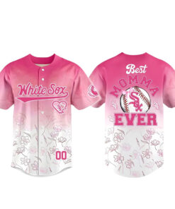 Custom Name and Number Chicago White Sox Happy Mother’s Day 2026 Pink Baseball Jersey