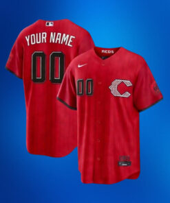 Custom Name and Number Cincinnati Reds 2026 City Connect Stadium Baseball Jersey