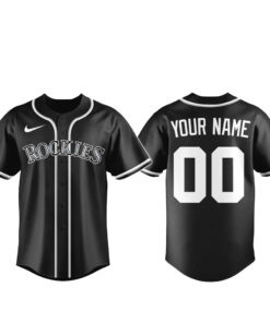 Custom Name and Number Colorado Rockies Blackout Built For The Night 2026 Baseball Jersey