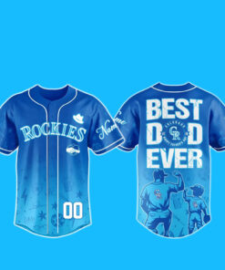 Custom Name and Number Colorado Rockies Happy Father’s Day 2026 Baseball Jersey