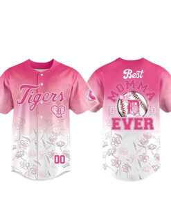 Custom Name and Number Detroit Tigers Happy Mother’s Day 2026 Baseball Jersey