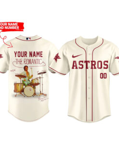 Custom Name and Number Houston Astros x Bruno Mars The Romantic Tour 2026 Baseball Jersey