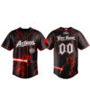 Custom Name and Number Houston Astros x Star Wars Maul Shadow Lord 2026 Baseball Jersey