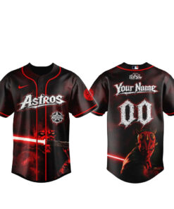 Custom Name and Number Houston Astros x Star Wars Maul Shadow Lord 2026 Baseball Jersey