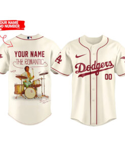 Custom Name and Number Los Angeles Dodgers x Bruno Mars The Romantic Tour 2026 Baseball Jersey